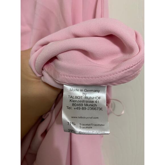 TALBOT RUNHOF Ruffle-trimmed Fitted Gown In Pink size 16‎ NWT $2050 - Picture 7 of 7